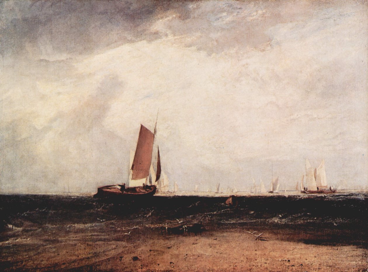 Gelgit geldiğinde Blythe kumunda balık tutmak by Joseph Mallord William Turner