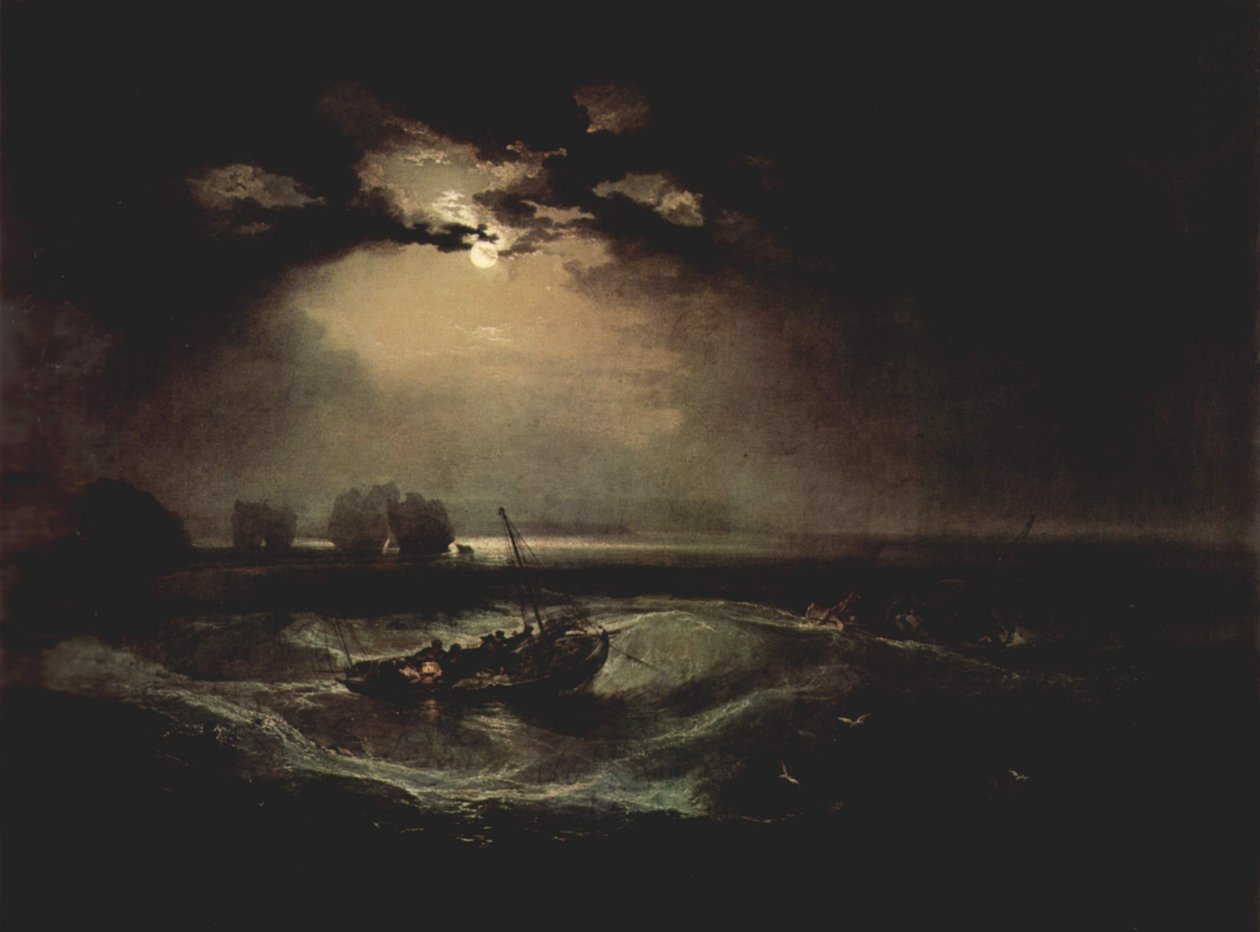 denizde balıkçı by Joseph Mallord William Turner