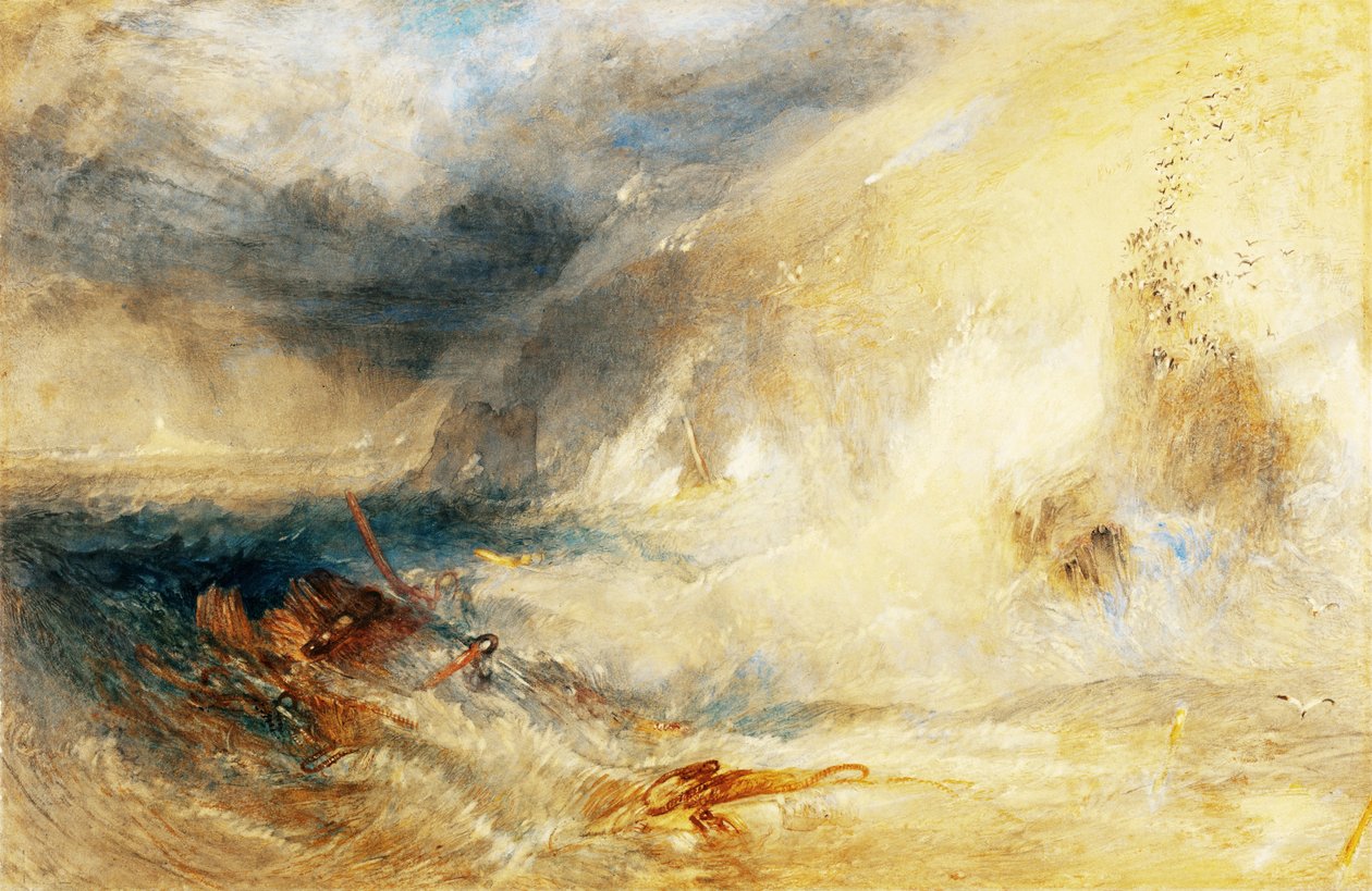 Uzun Geminin Deniz Feneri, Karanın Sonu by Joseph Mallord William Turner