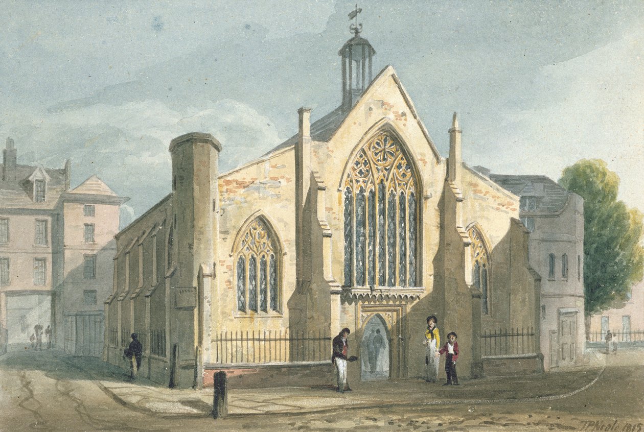 Hollanda Kilisesi, Austin Friars, 1815 by John Preston Neale