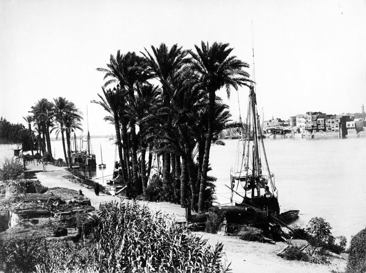 Nil Manzarası, c.1870 by J. Pascal Sebah