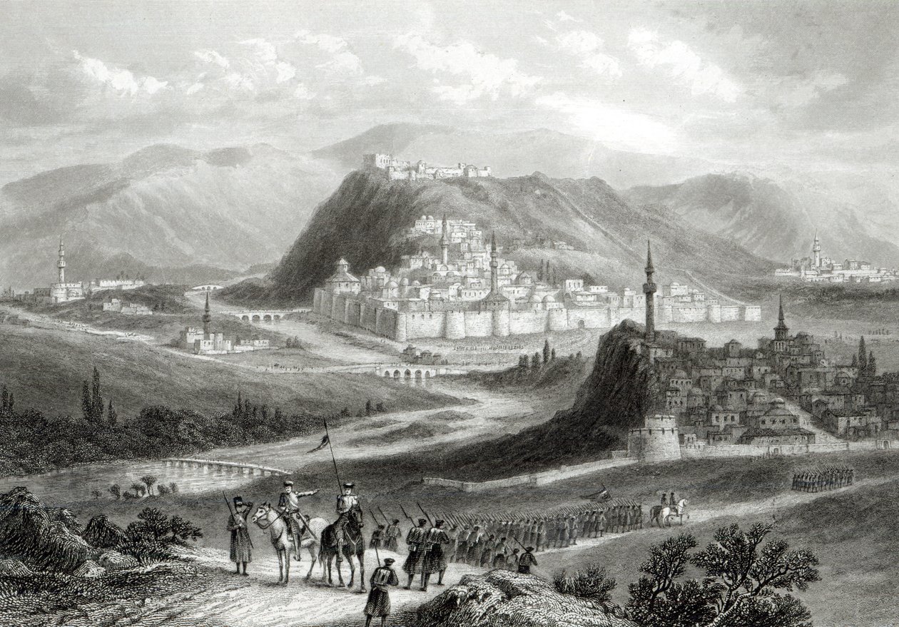 Kars, J. Godfrey tarafından gravür, 1860 dolayları by John Ramage
