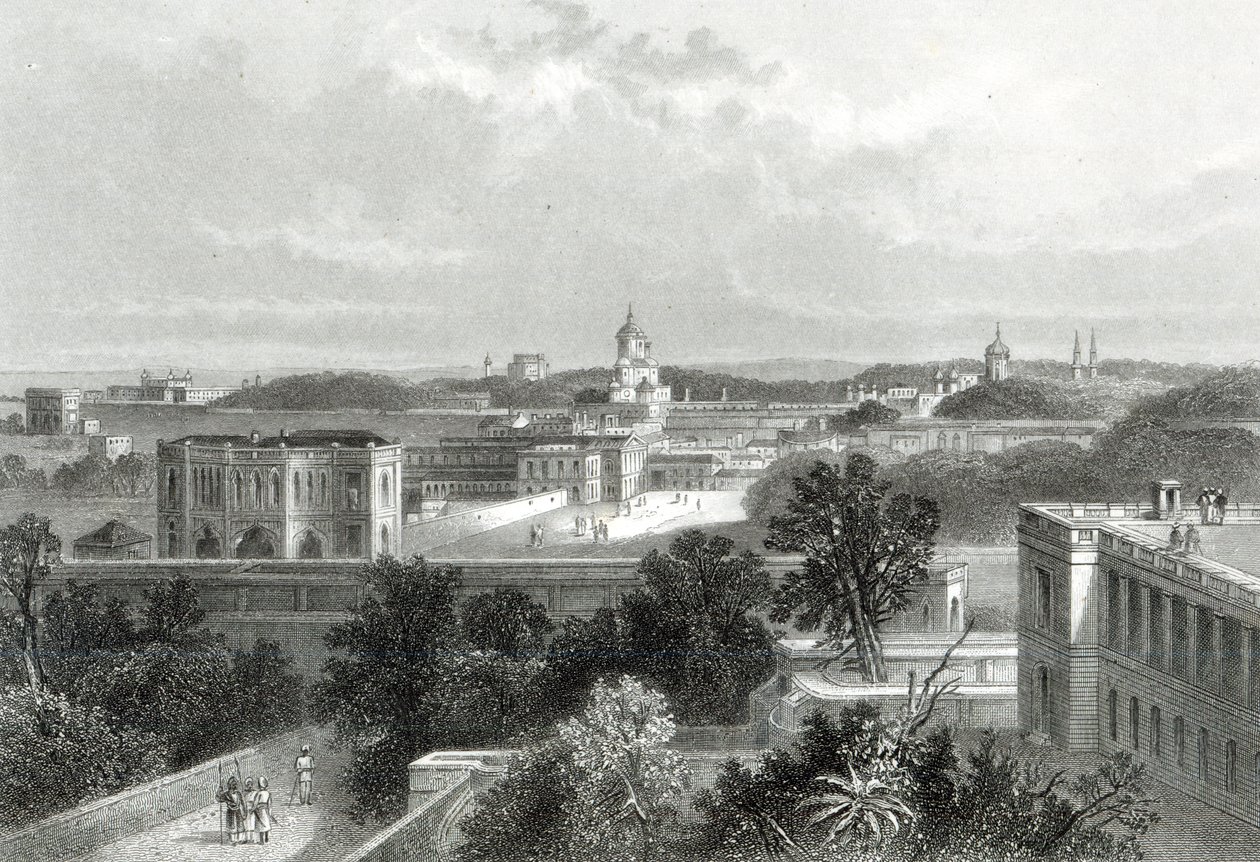 Lucknow, E.P Brandard tarafından kazınmış, c.1860 by John Ramage