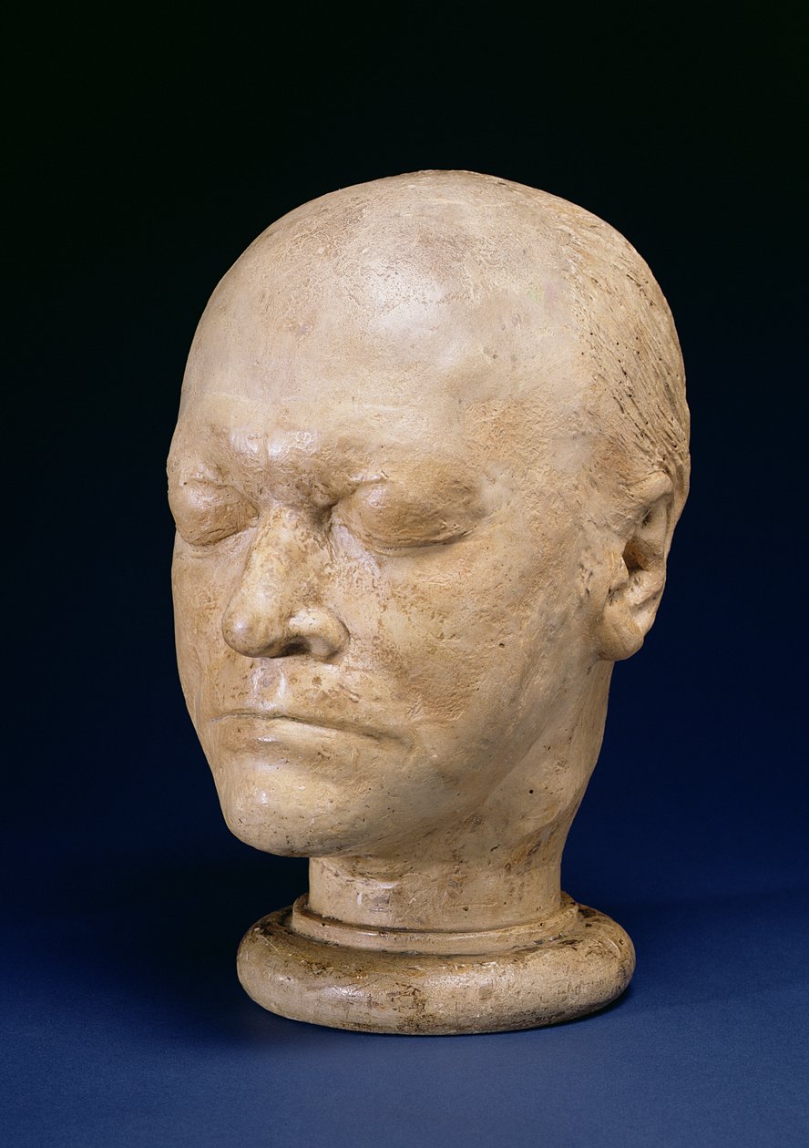 William Blake (1757-1827) Yaşam Maskesi, 1823 (alçı) by J. S Deville