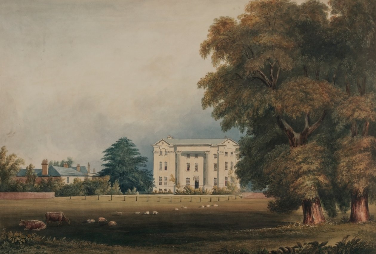 Addiscombe College, 1831 (kağıt üzerinde kalem ve mürekkep ve wc) by J. S. Phillips