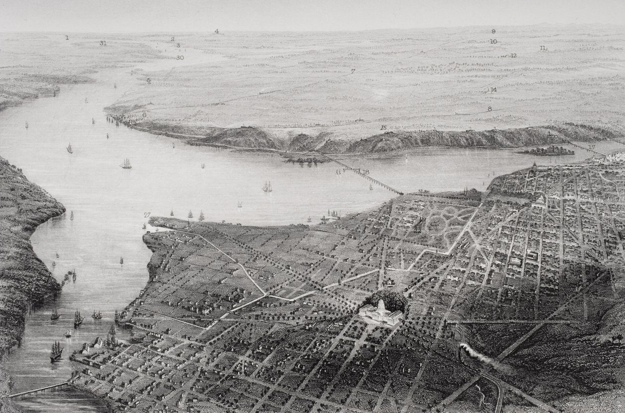 Washington DC ve İç Savaş döneminde çevresi by J. Wells