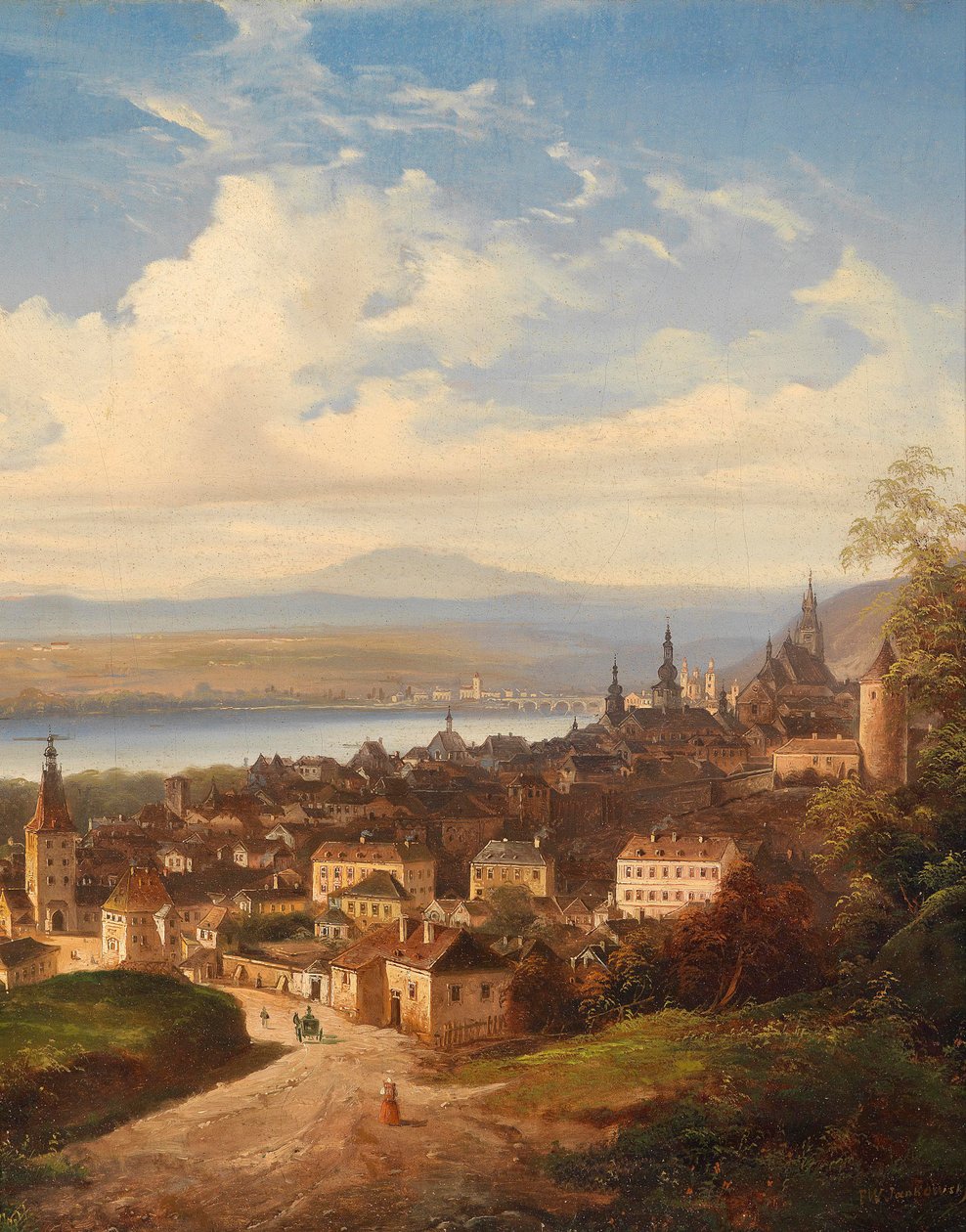 Krems / Tuna manzarası by J. Wilhelm Jankowsky