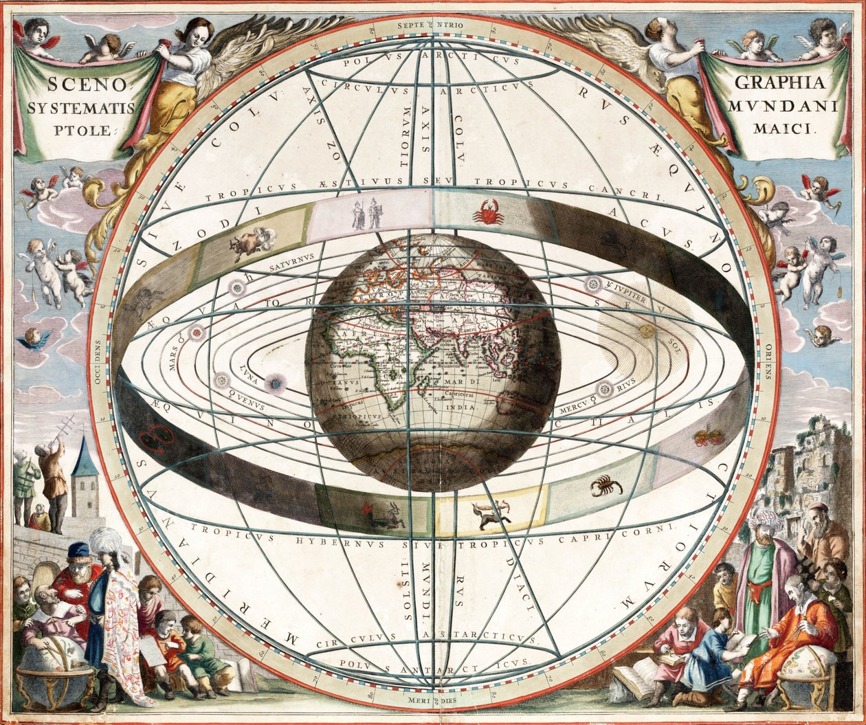 Cellarius ptolemaik sistem by J. van Loon