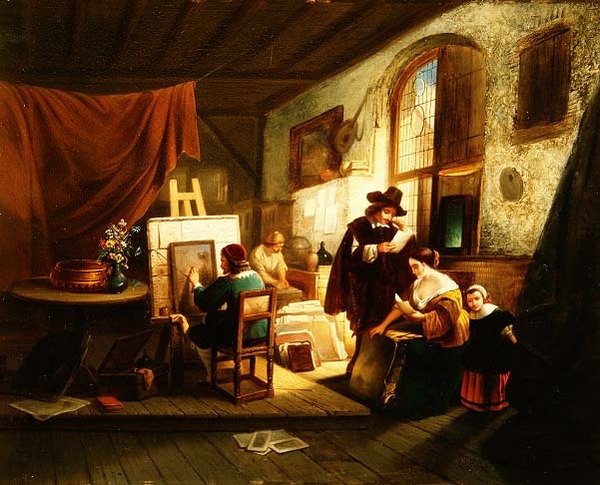 Sanatçının stüdyosu by J.A.B. Stroebel