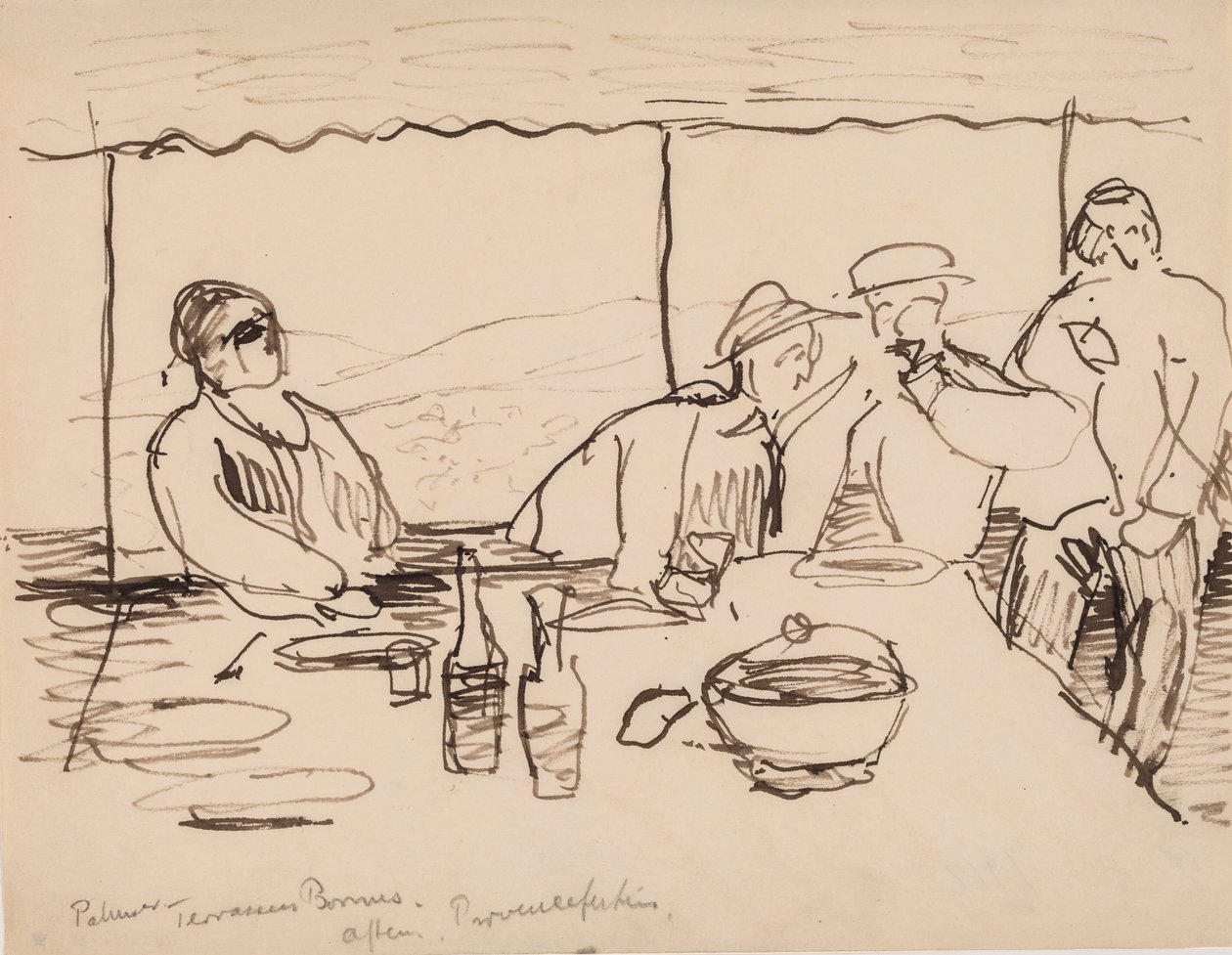 Terasta akşam, Bormes, Provence by J.A. Jerichau