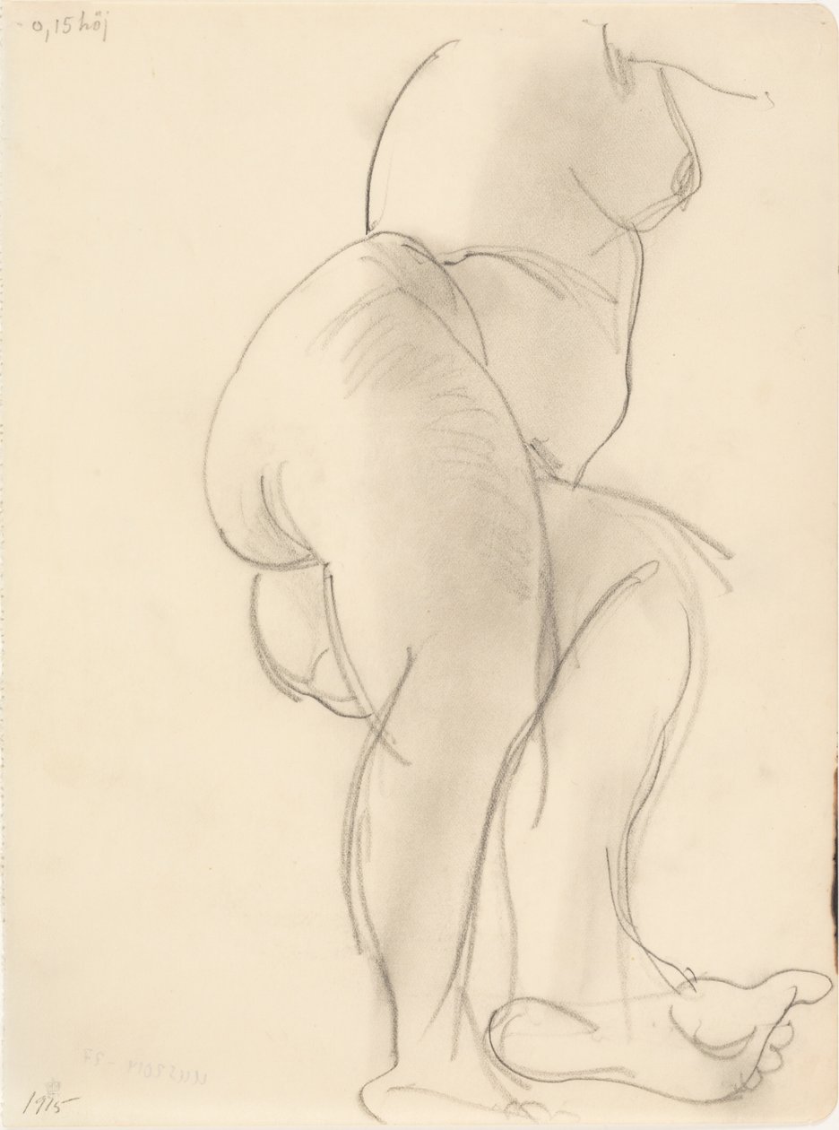 Kadın modeli, uzanmış by J.A. Jerichau