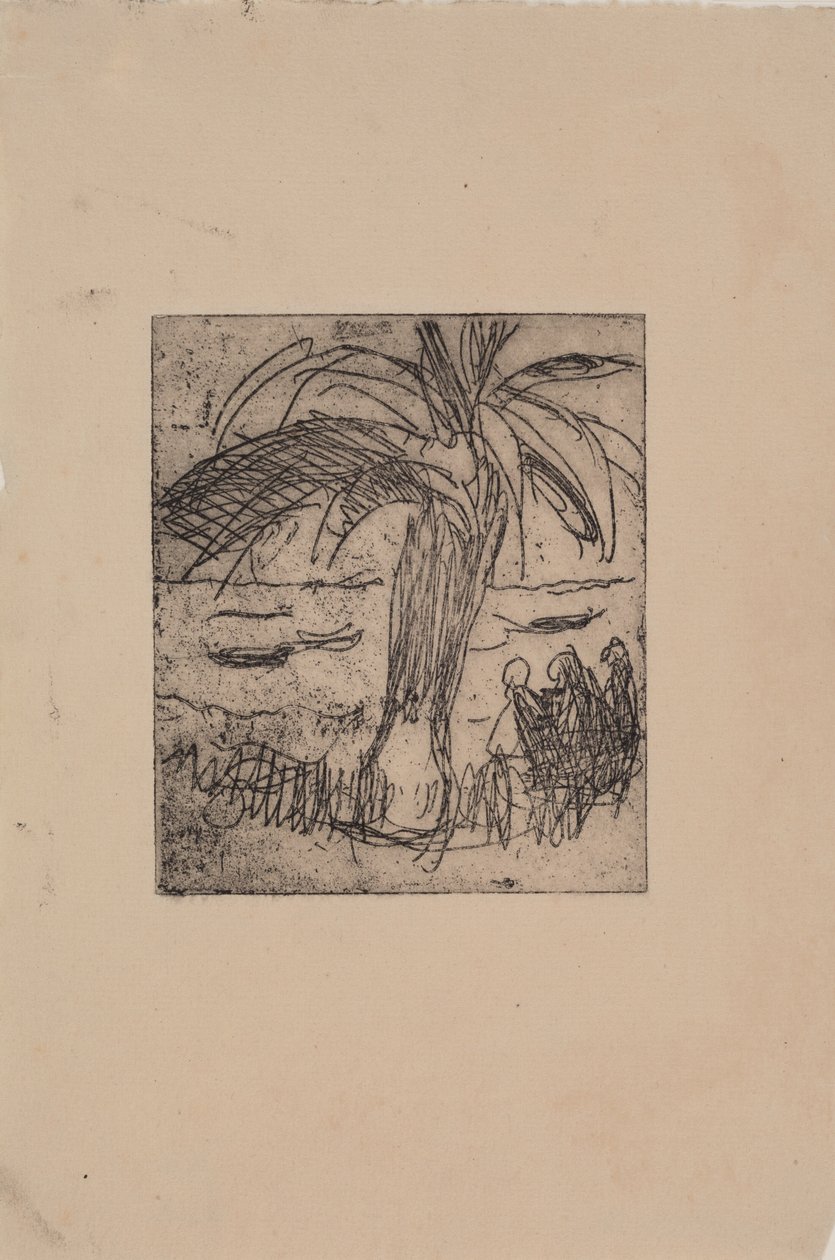 deniz kenarında palmiye by J.A. Jerichau