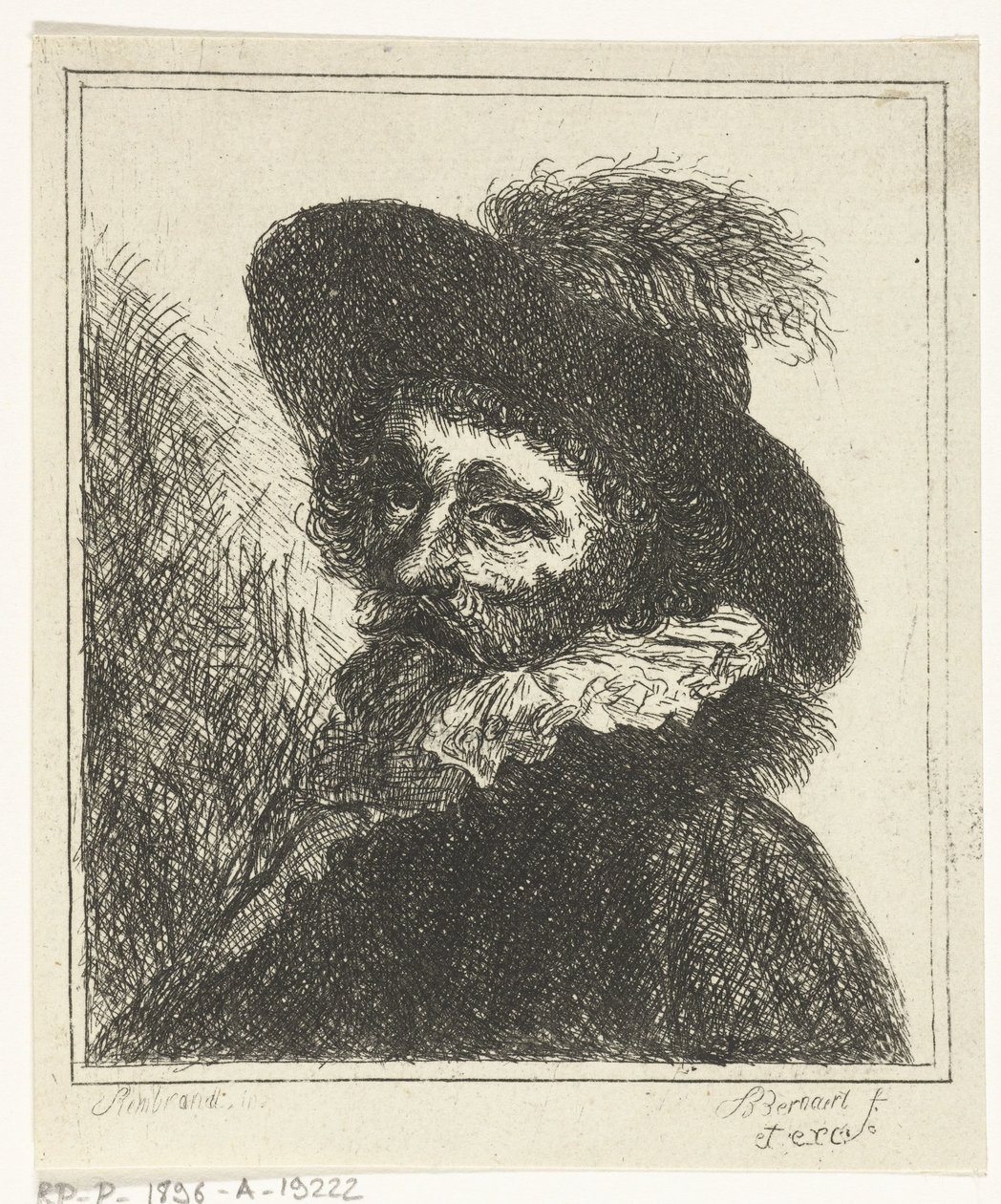 Şapkalı adam portresi by J.B. Bernaert