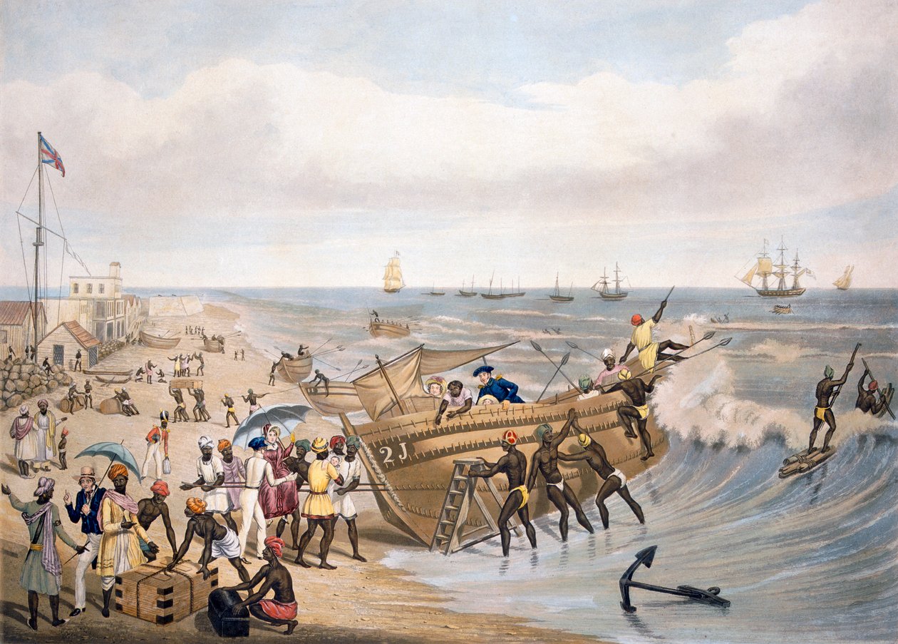 Madras, Biniş, C. Hunt tarafından kazınmış, 1856 by J.B. East