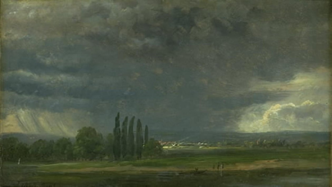 Dresden yakınlarındaki Elbe Vadisi by Johan Christian Dahl