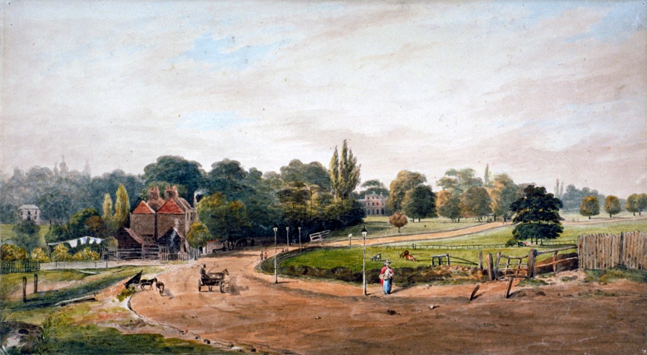Lordship Lane, Camberwell, Londra, c1860 by JC Mandy