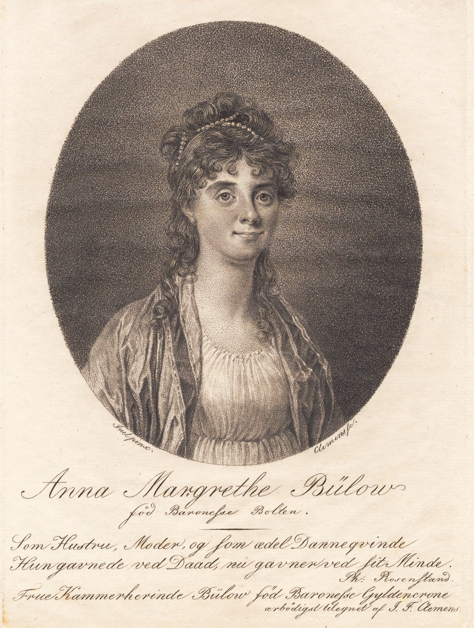 Anna Margrethe Bülow by J.F. Clemens