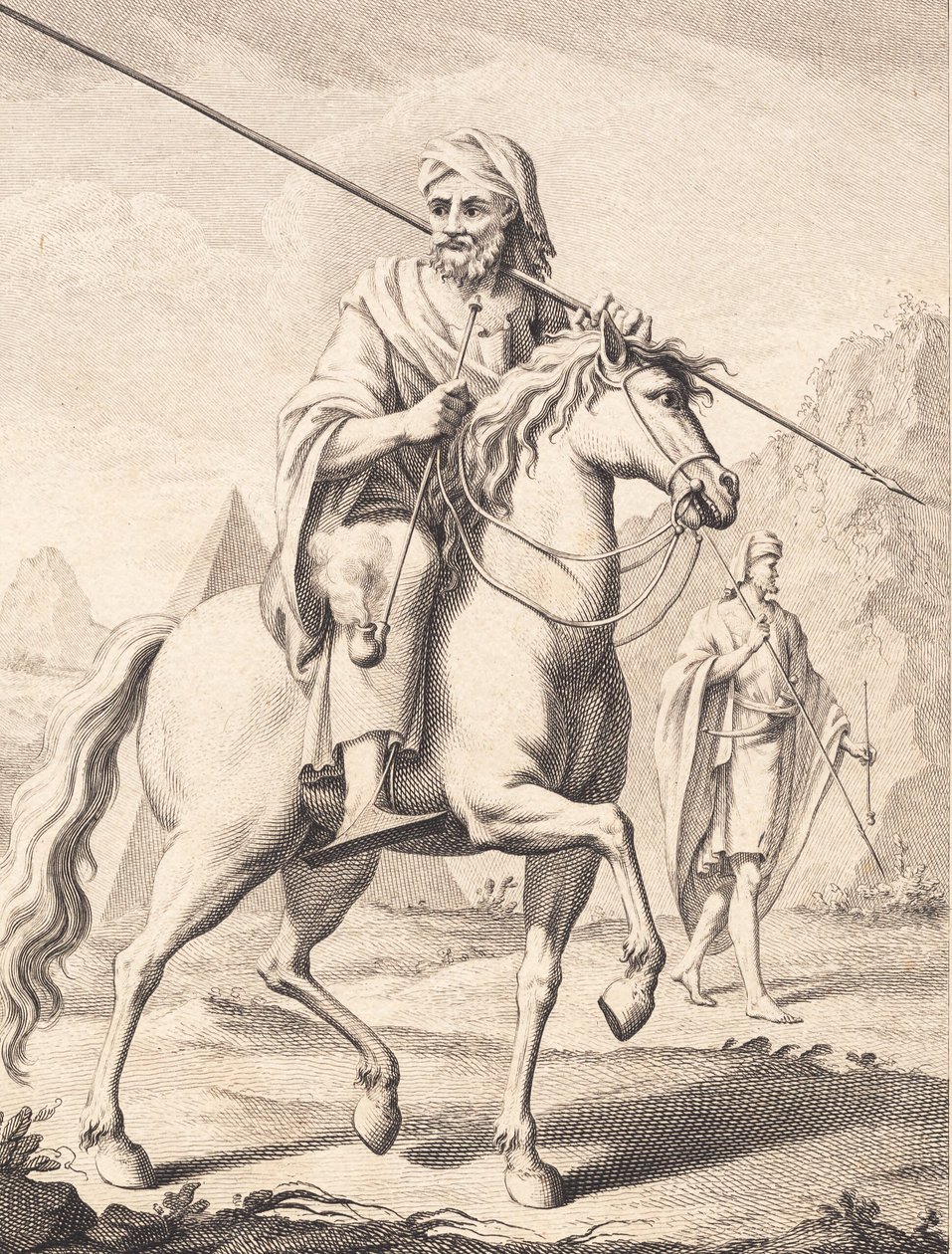 At sırtında bir Arap by J.F. Clemens
