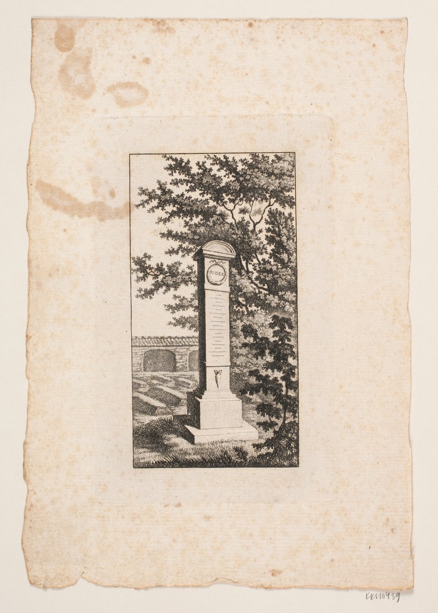 Yazar Hans Vilhelm Riber için anma desteği by J.F. Clemens