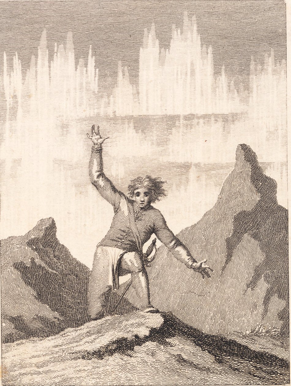 Niels Klim, Norveç kayalıkları arasında yeniden ortaya çıktı by J.F. Clemens