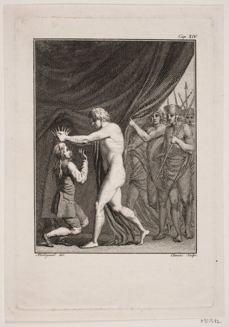 Niels Klim, Qvamitlerin imparatoru olarak taç giydi by J.F. Clemens