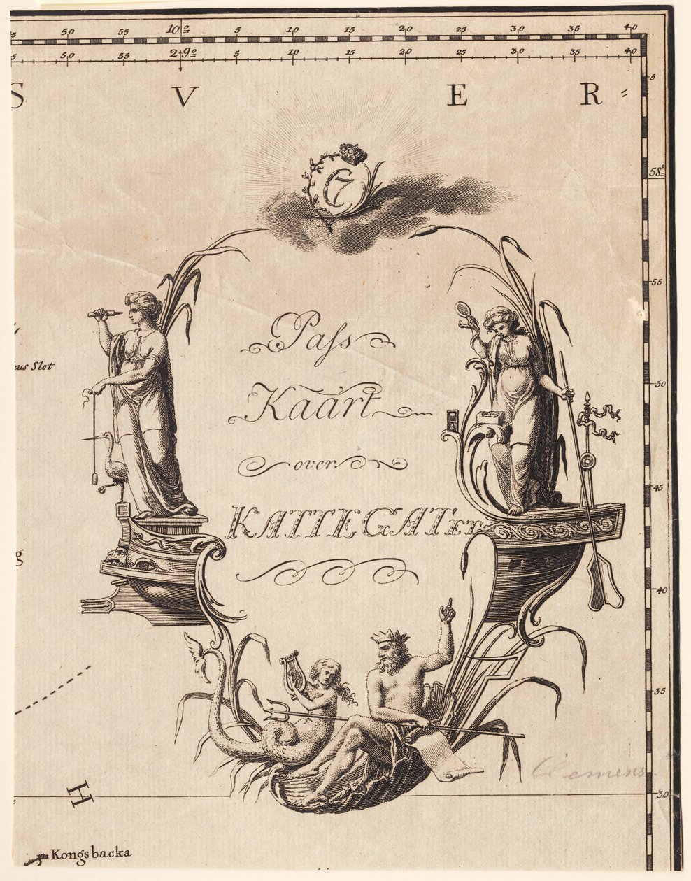"Kattegat Geçiş Haritası" by J.F. Clemens