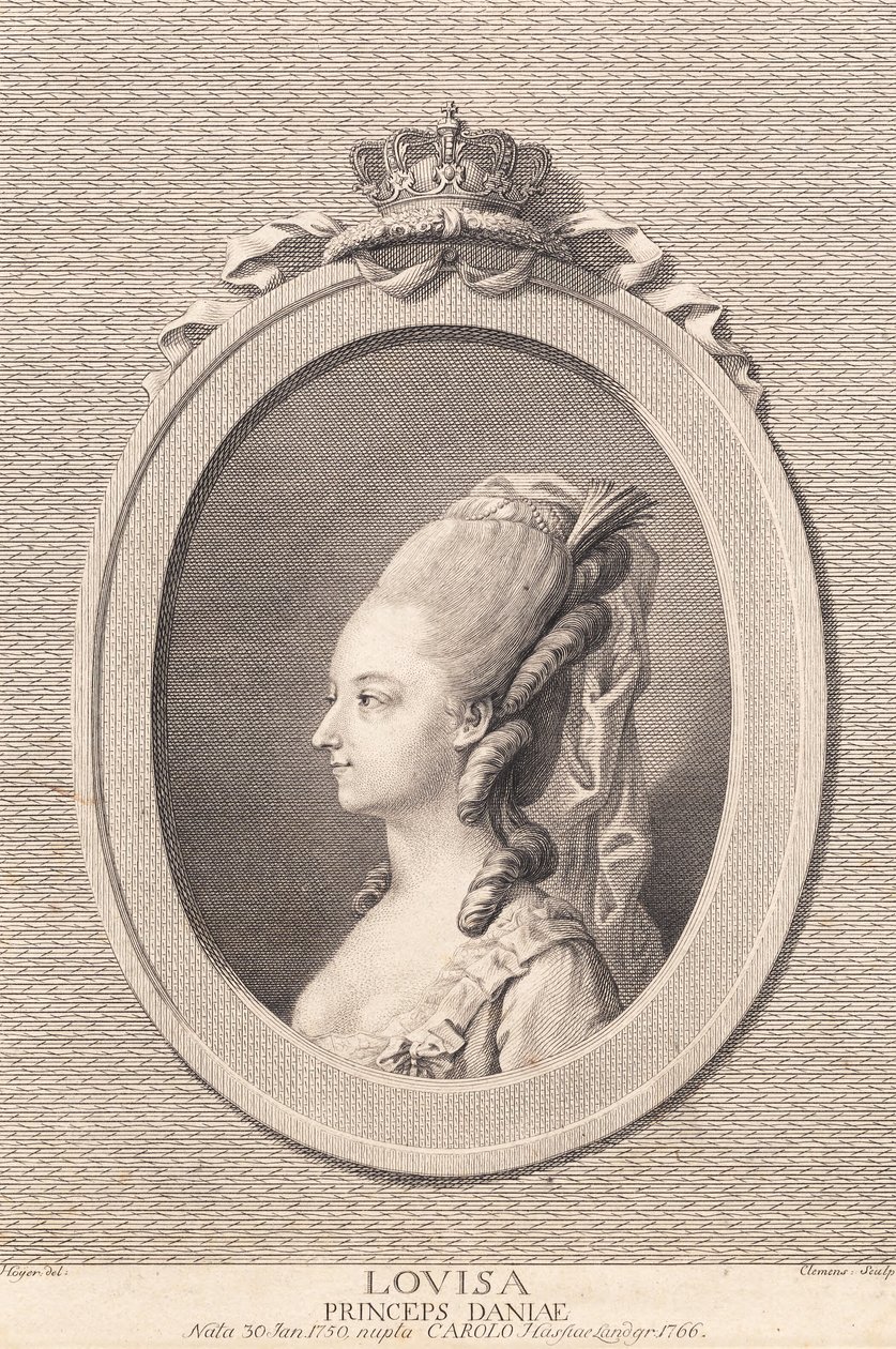 Prenses Louise, Hessenli Carl ile evli by J.F. Clemens