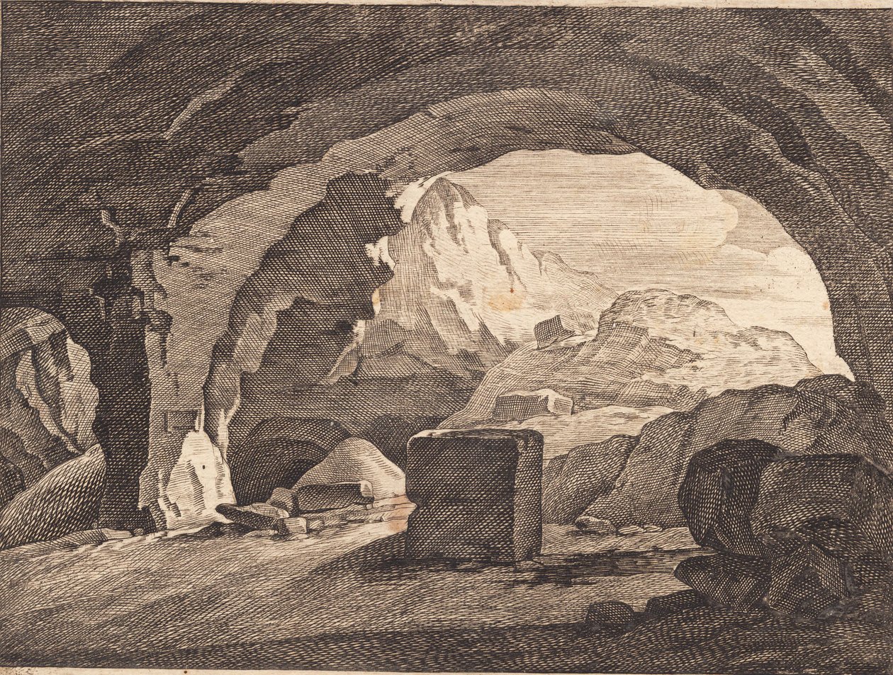 Bir kaya tonozundan görüntüleyin by J.F. Clemens