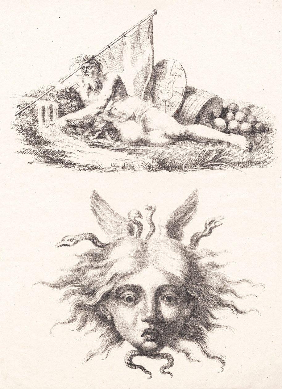 Öresund. Medusa başı by J.F. Clemens