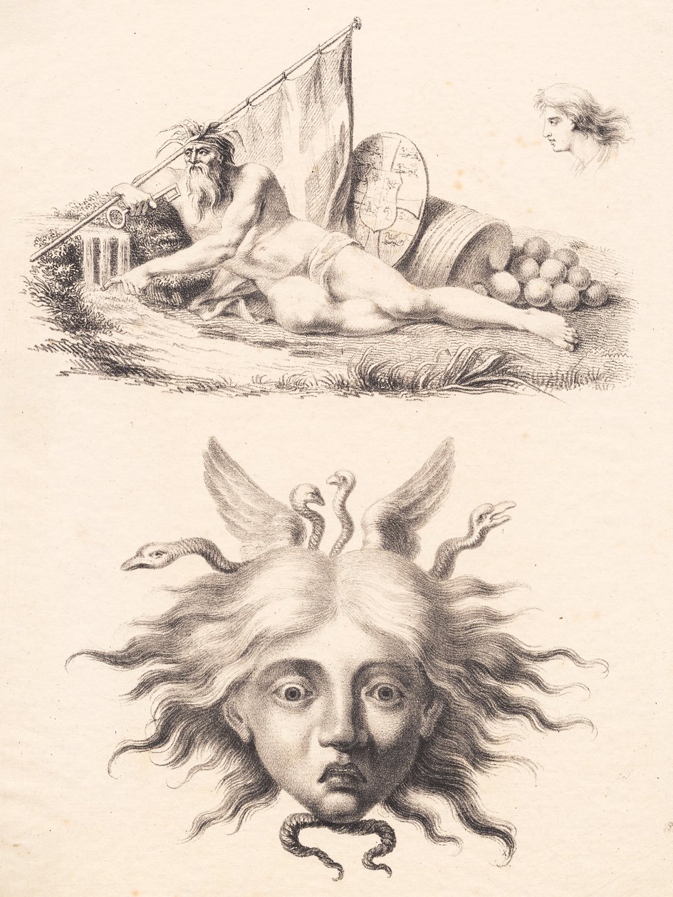 Öresund. Medusa başı by J.F. Clemens