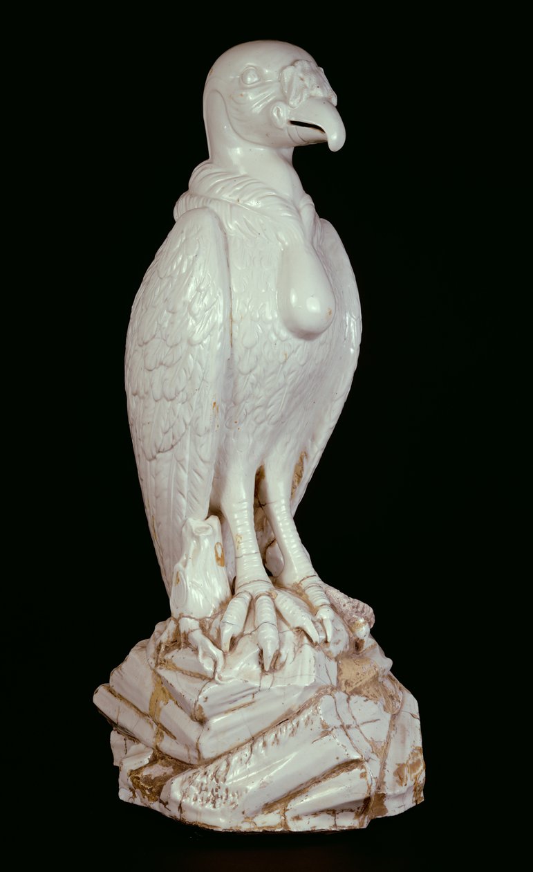 Bir çift büyük beyaz Meissen akbaba figüründen biri, c.1731 by J.G. Kirchner