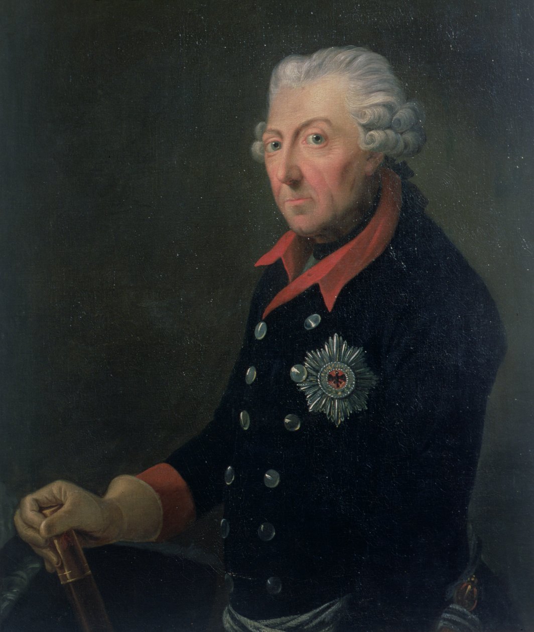 Büyük Friedrich (1712-86) 15. Piyade Alayı Üniformasını Giyiyor by J.H.C. Franke