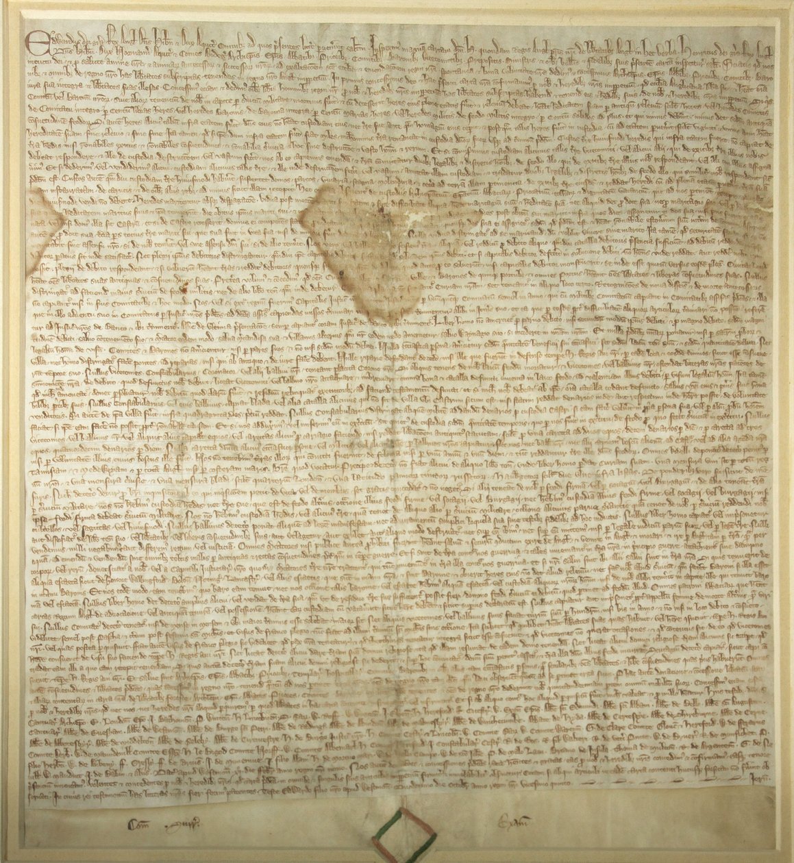 Parlamento Binası Üyeler Salonunda sergilenen Magna Carta