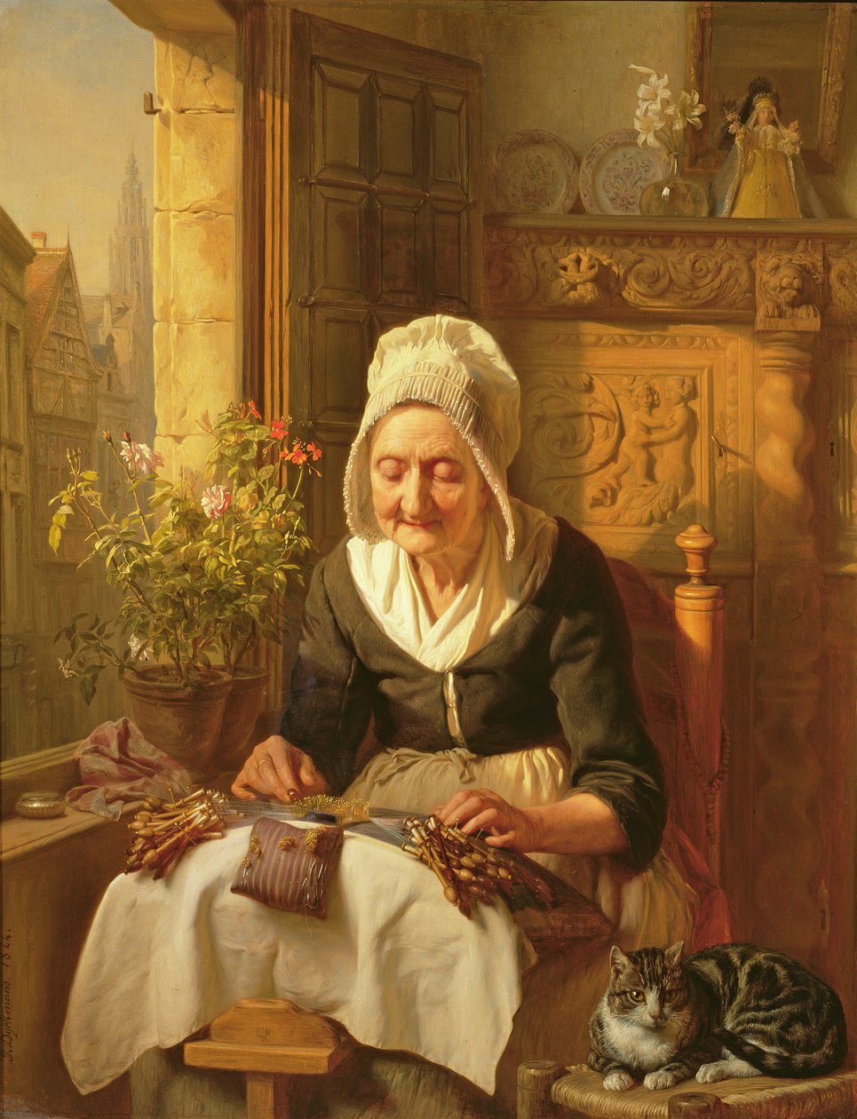Eski Dantelci, 1844 (panel) by J.L. Dyckmans