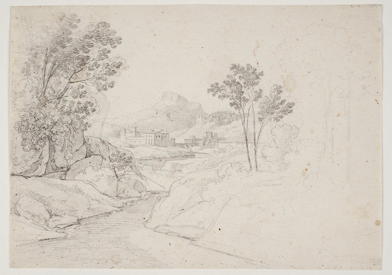 Derelere göre binalarla peyzaj çalışması. İtalya by J.L. Lund