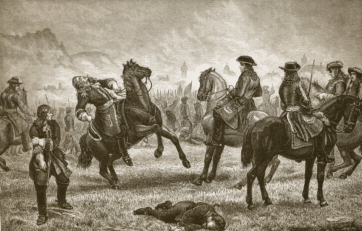 William III, Butterworth ve Heath tarafından oyulmuş Namur kuşatmasında by J.M.L. Ralston