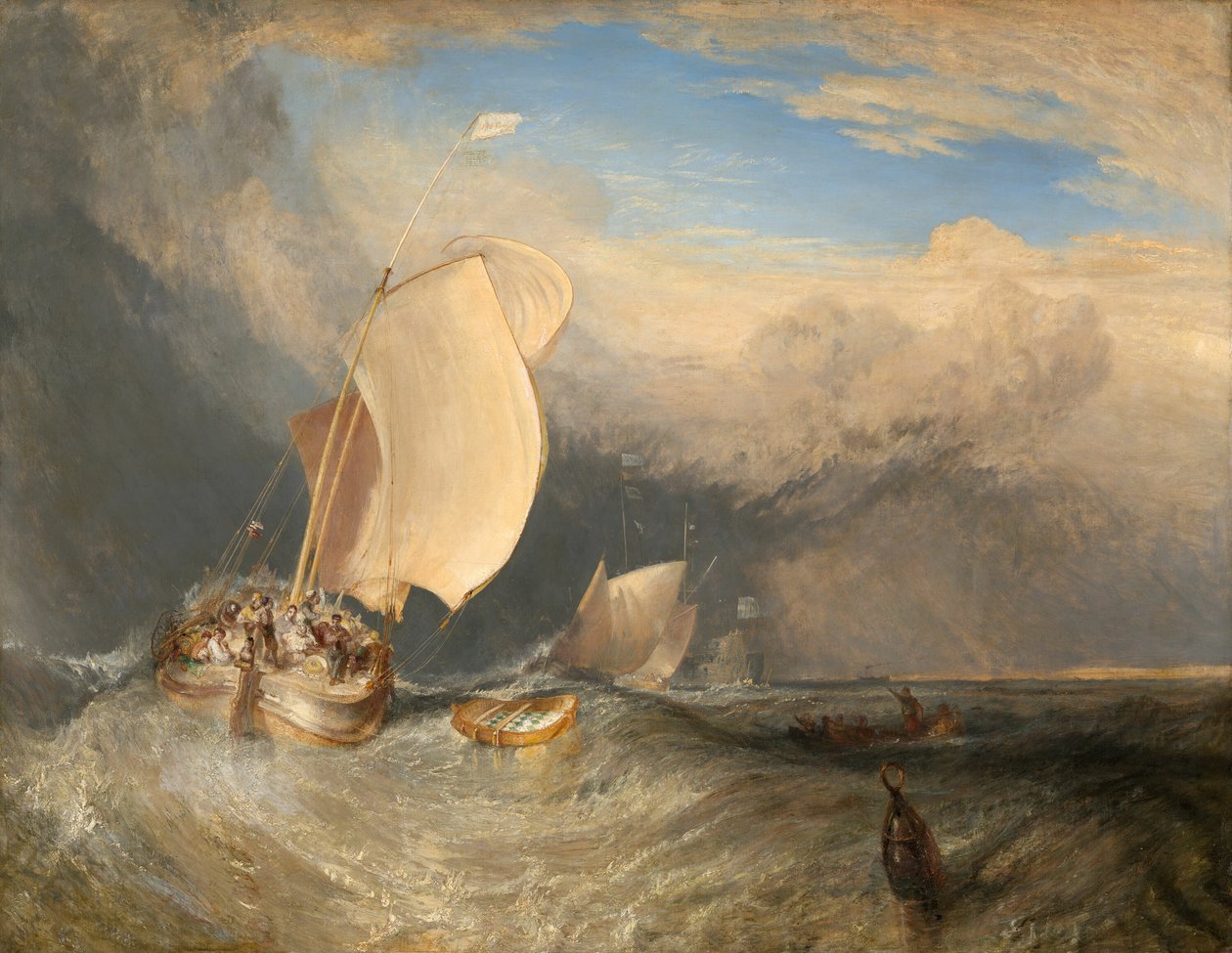 Balık için Pazarlık Yapan Hucksters ile Balıkçı Tekneleri, 183738. by Joseph Mallord William Turner