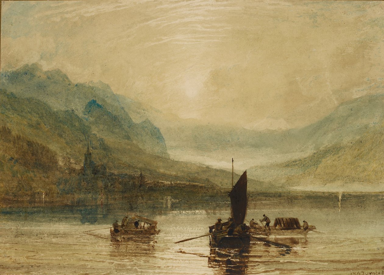 Brienz Gölü, Ay Işığı, 1802-1808 by Joseph Mallord William Turner
