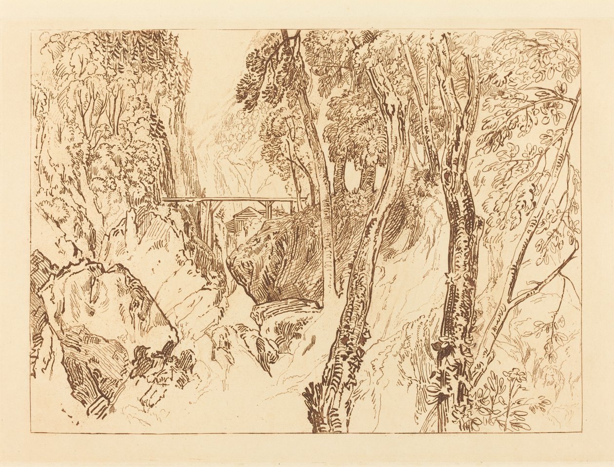 Grand Chartreuse yakınlarındaki değirmen, 1816
