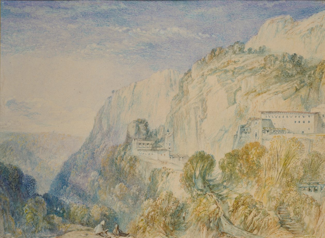 Lübnan Dağı ve St Antonio Manastırı, c1832-1834 by Joseph Mallord William Turner