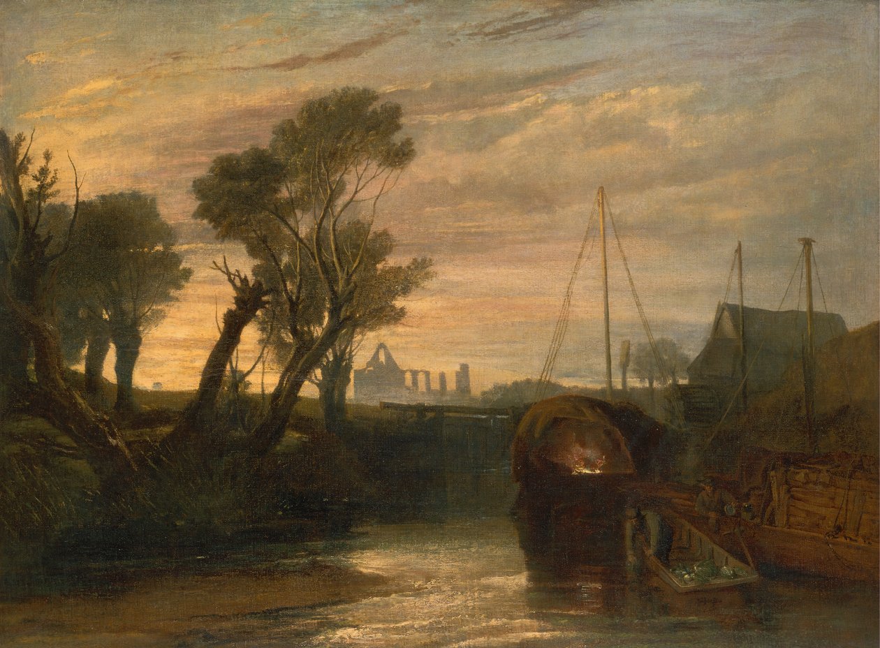 Newark Manastırı, 1806 ve 1807 arasında. by Joseph Mallord William Turner