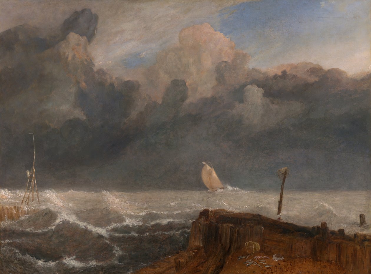 Port Ruysdael, 1826 ve 1827 arasında. by Joseph Mallord William Turner