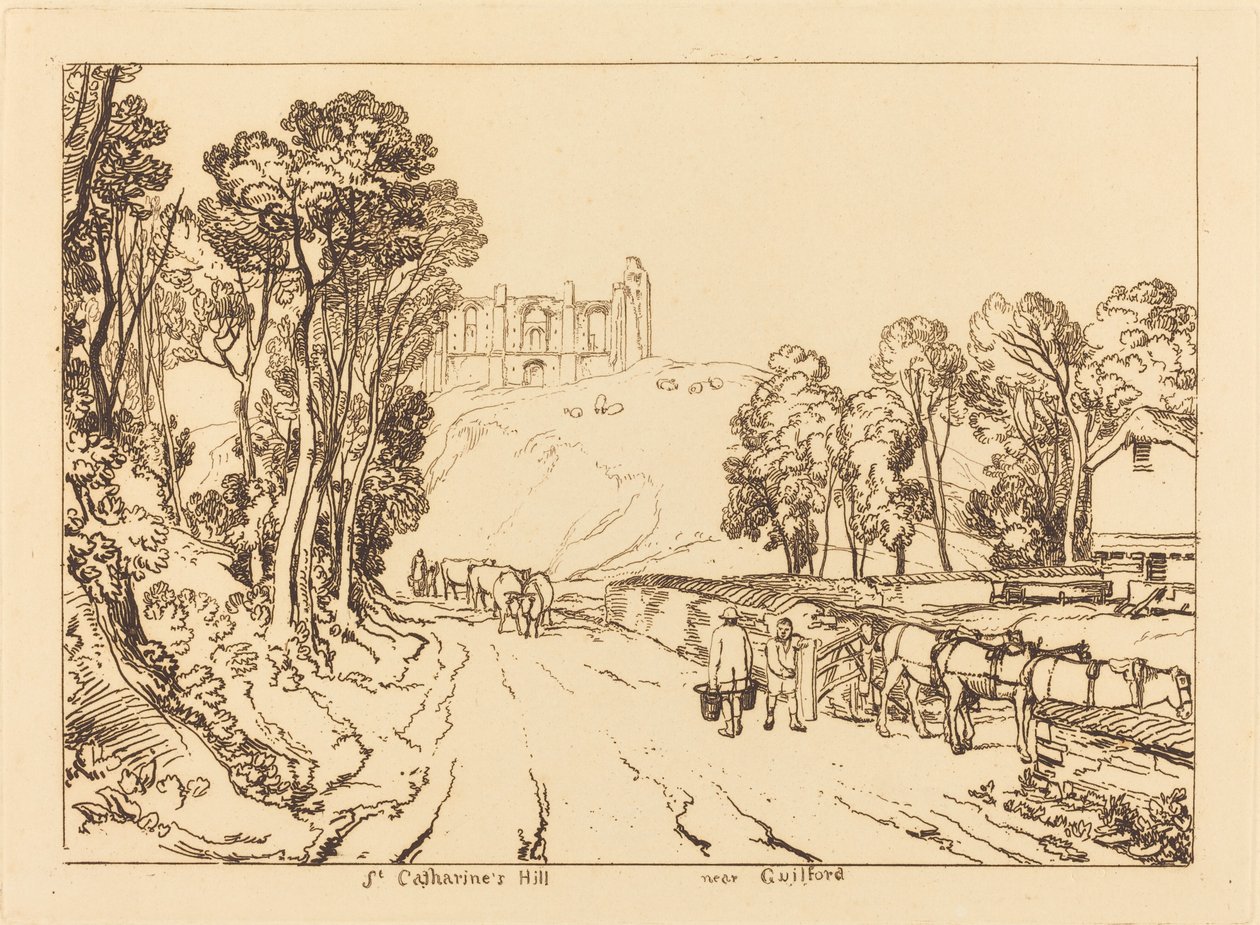 Guilford yakınlarındaki Aziz Catherine Tepesi, 1811
