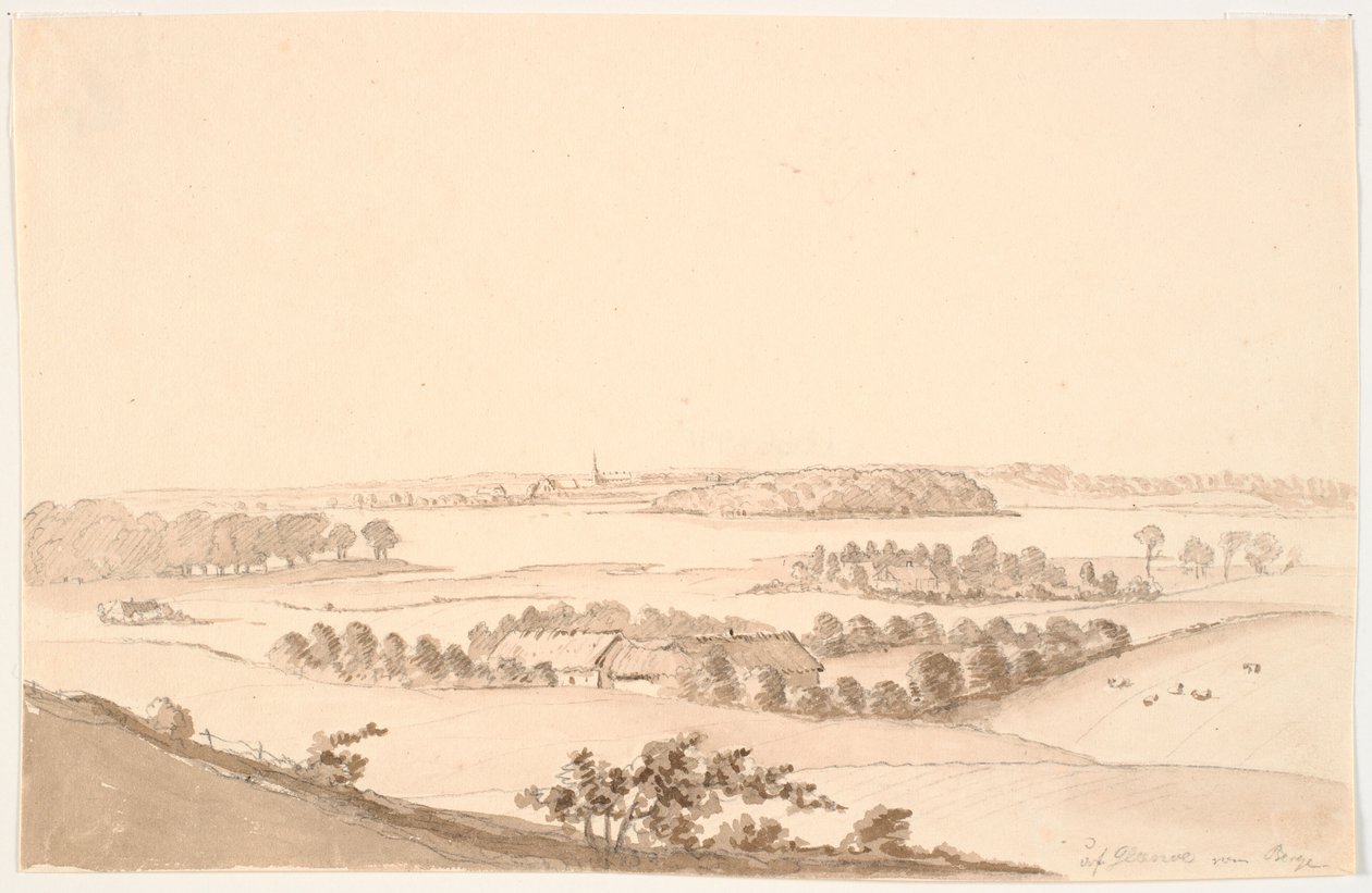 Geniş manzaralı manzara. Glænø by J.P. Møller