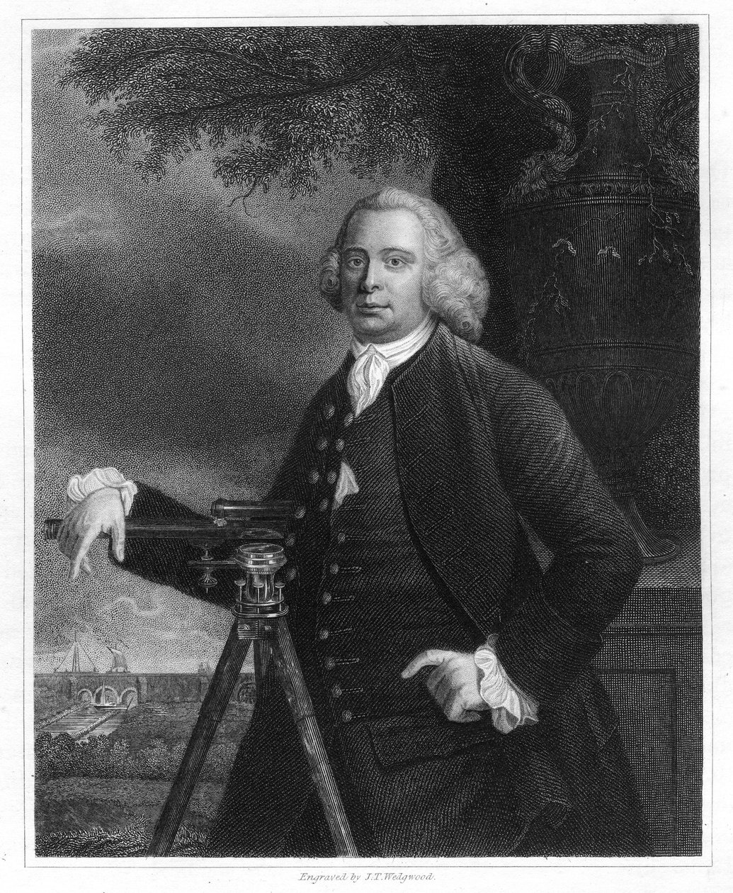 James Brindley, 18. yüzyıl İngiliz inşaat mühendisi ve kanal oluşturucu, 1836 by JT Wedgwood