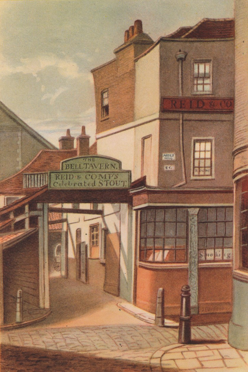 Bell Tavern, Addle Tepesi, Londra, 1868 by JT Wilson