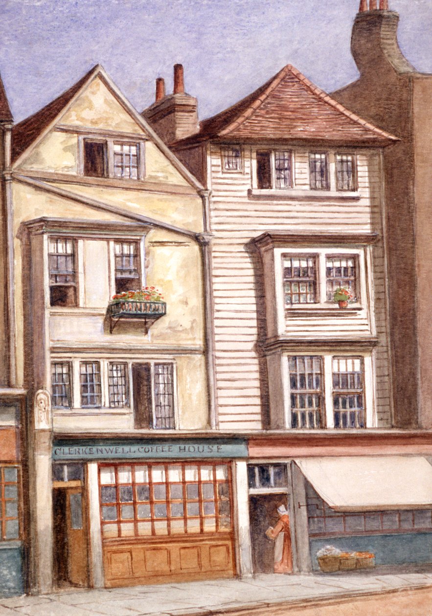 Clerkenwell Kahve Evi, Clerkenwell Green, Finsbury, Londra, 1871 by JT Wilson