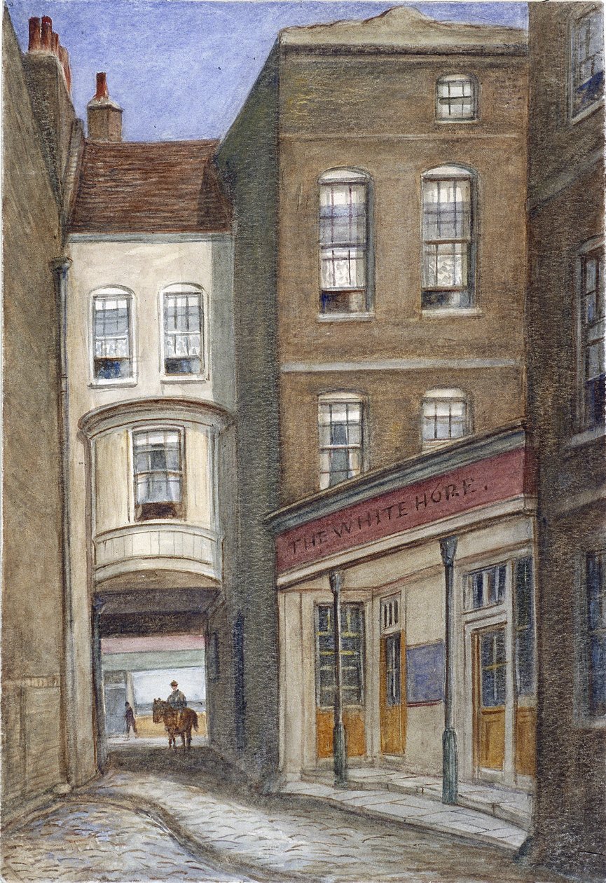 White Horse Inn, Fetter Lane, Londra, 1870 by JT Wilson