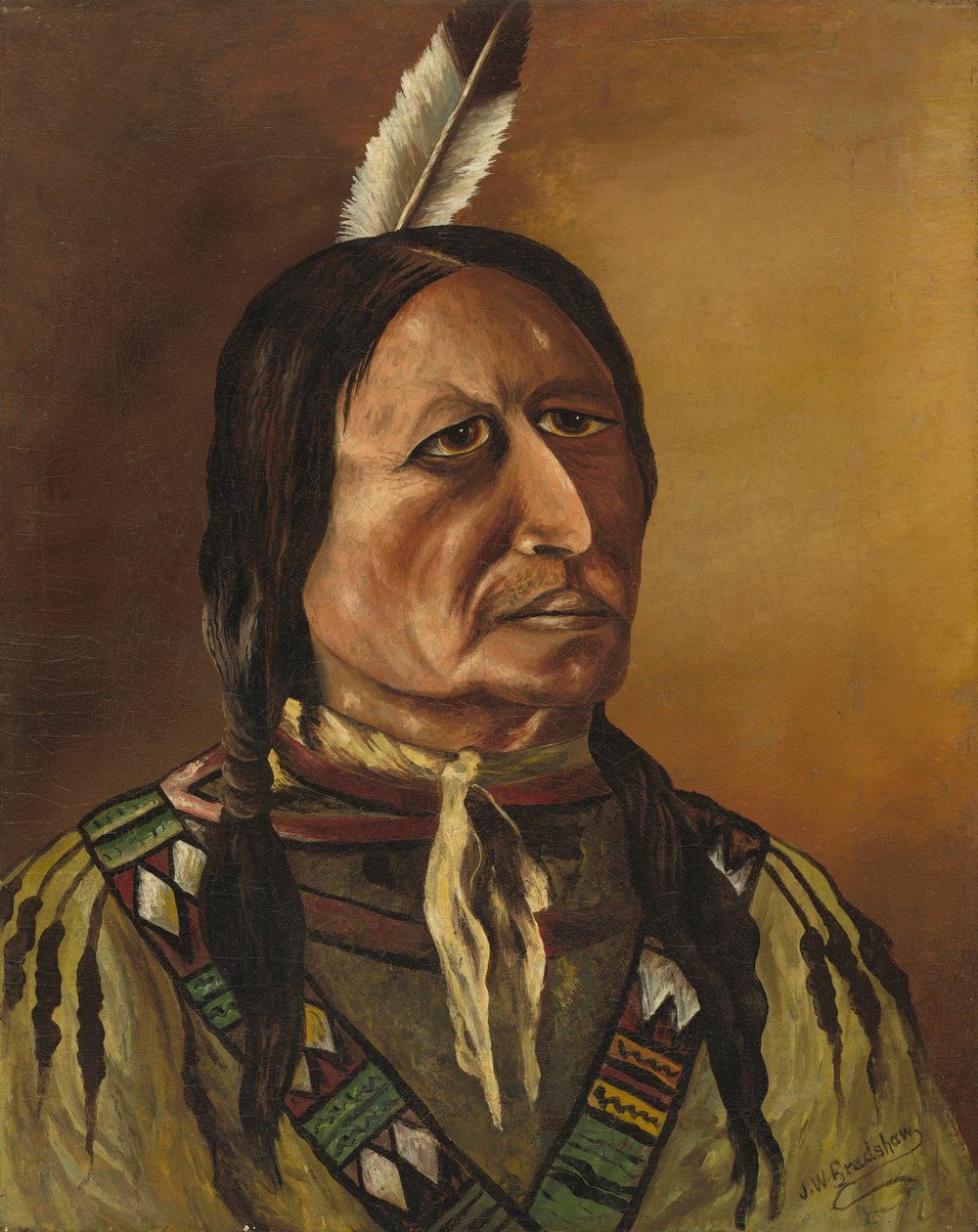 Plains Indian, 19. yüzyılın dördüncü çeyreği. by J.W. Bradshaw