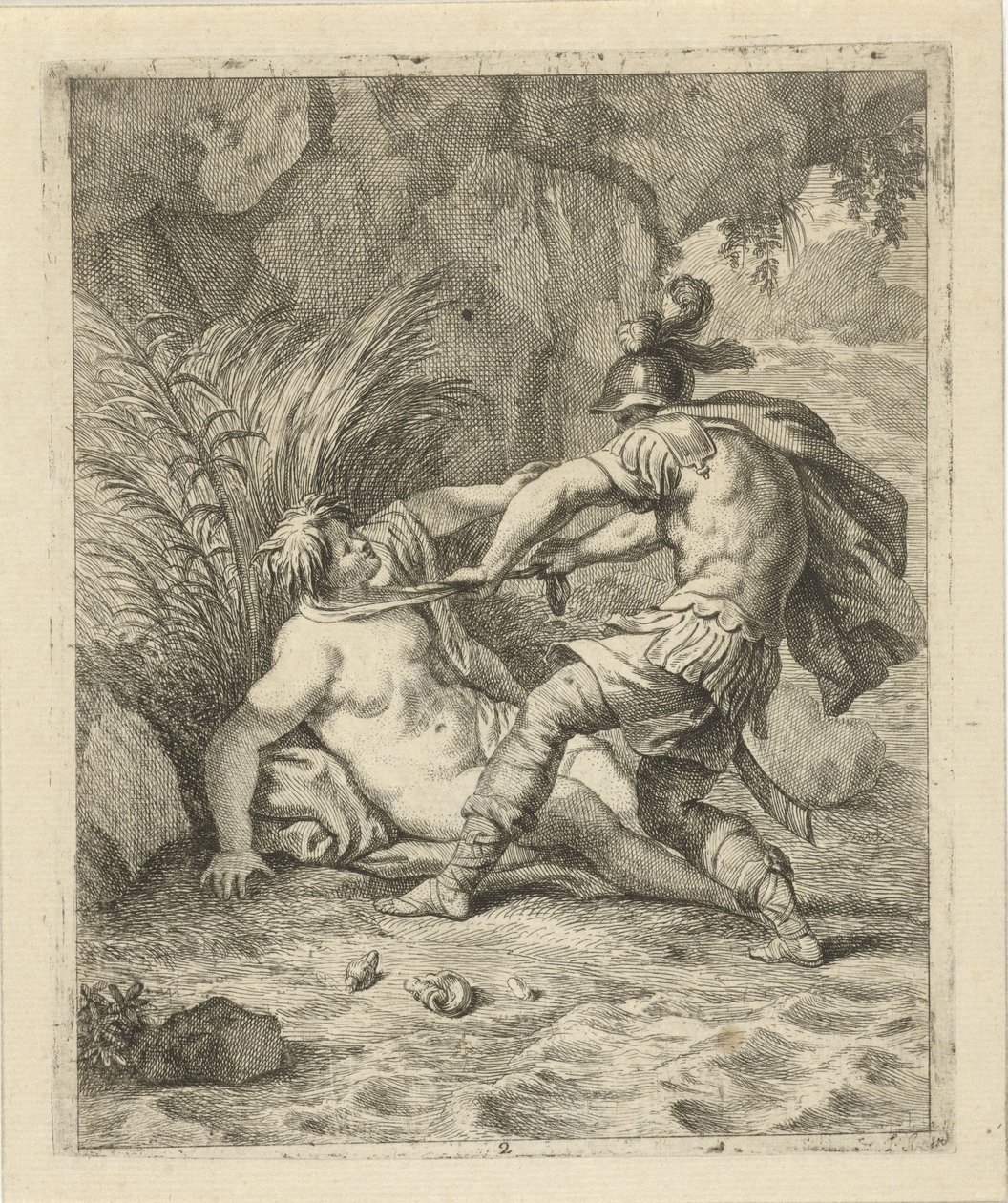Peleus vangt Thetis Sahneler het leven van Achilles (dizi adı) Aşil